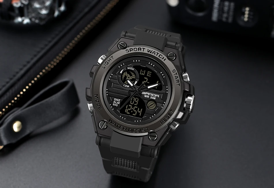 SANDA 739 Sports Men's Watches Top Brand Luxury Military Quartz Watch Men Waterproof S Shock Male Clock relogio masculino 2021