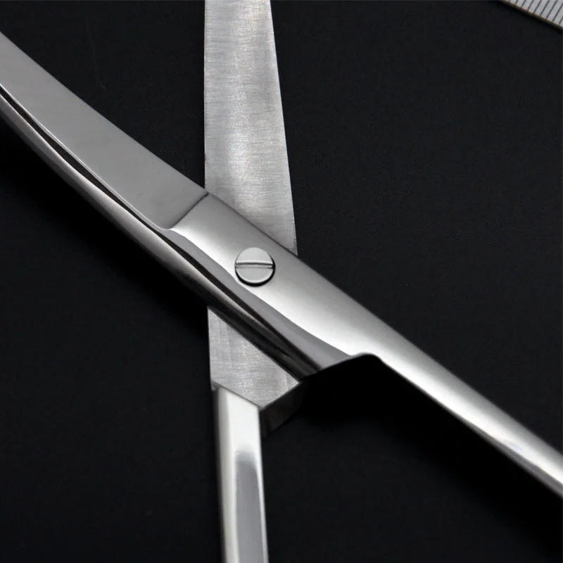 Stainless Steel Surgical Scissors Curved Scissors Straight Pointed Eye Ophthalmic Double Eyelid Scissors 16mm18cm Stitches 2