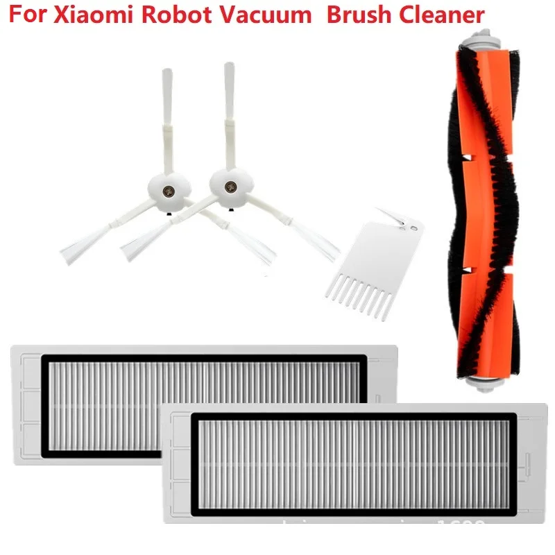 

For Xiaomi Robot Vacuum Part Pack of HEPA Filter Main Brush Side Brush for Xiaomi mijia 1/ 1S / roborock Cleaner S50/51 Part