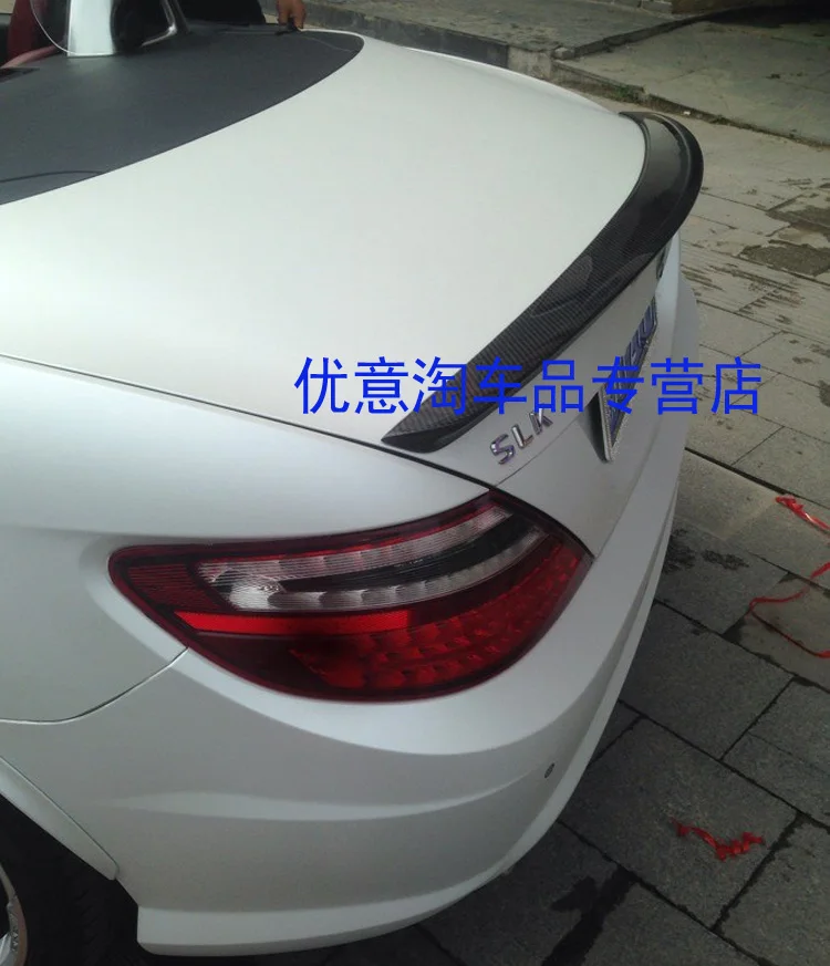 Подходит для Mercedes-Benz SLK200 SLK350 R172 LK55 AMG углеродного волокна задний спойлер заднее крыло