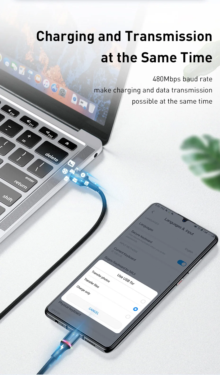 Baseus 5A usb type-C кабель для huawei mate 20 P30 P20 P10 Pro Lite Honor 40W быстрая зарядка зарядное устройство USB-C кабель type-C провод шнур