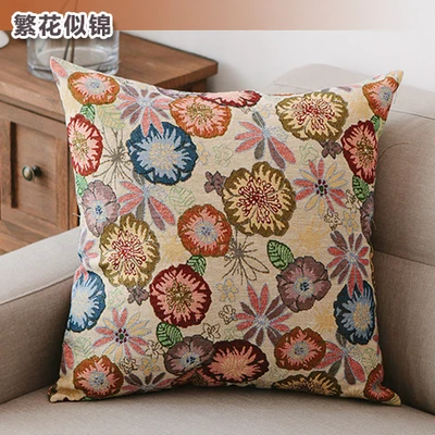 40/45/50/55/60 см Ретро Чехол для подушки в стиле бохо наволочка диванная декоративная коричневая Геометрическая большая чехол для поясничной подушки домашний декор - Цвет: B