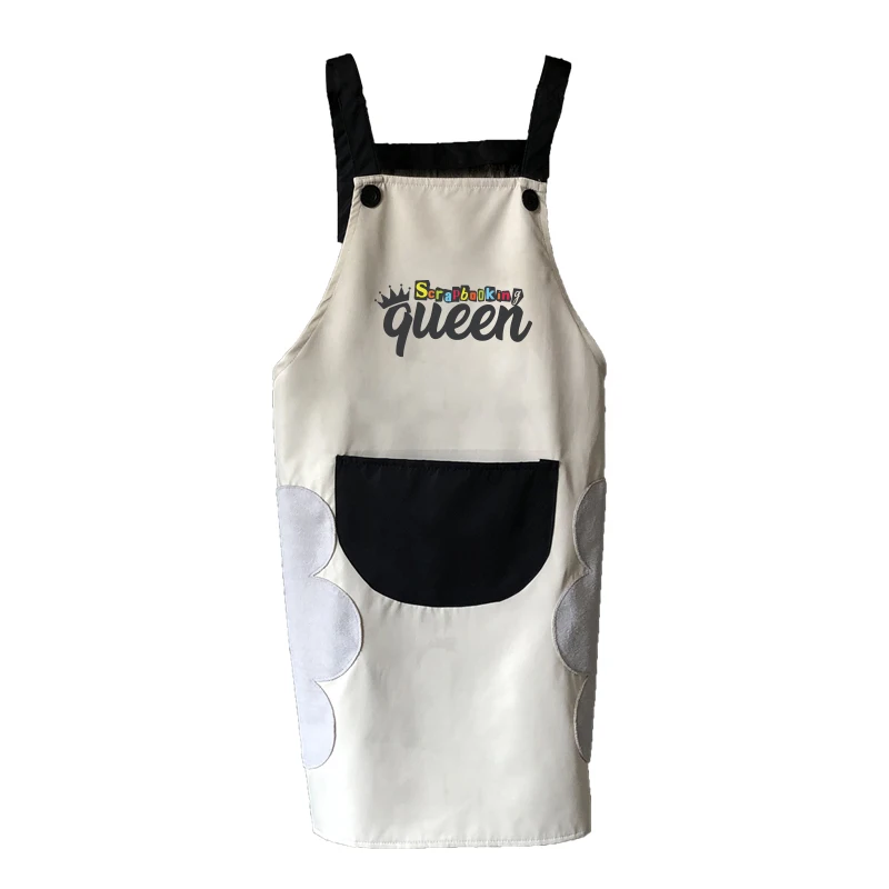 Apron women men cute antifouling waterproof aprons wipe hand Japanese style kitchen restaurant cooking oilproof apron