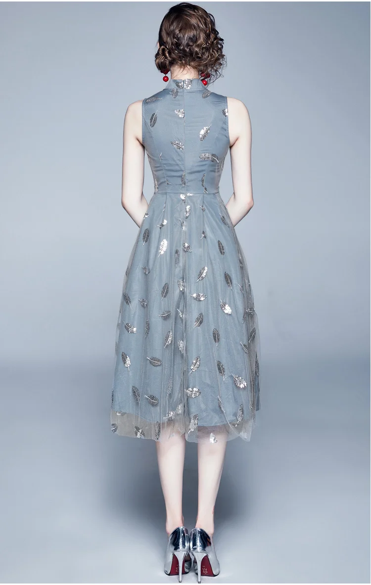 Летнее платье в китайском стиле с вышивкой Cheongsam, халат Ete Femme, вечерние платья без рукавов для подиума, Vestido Longo K9057