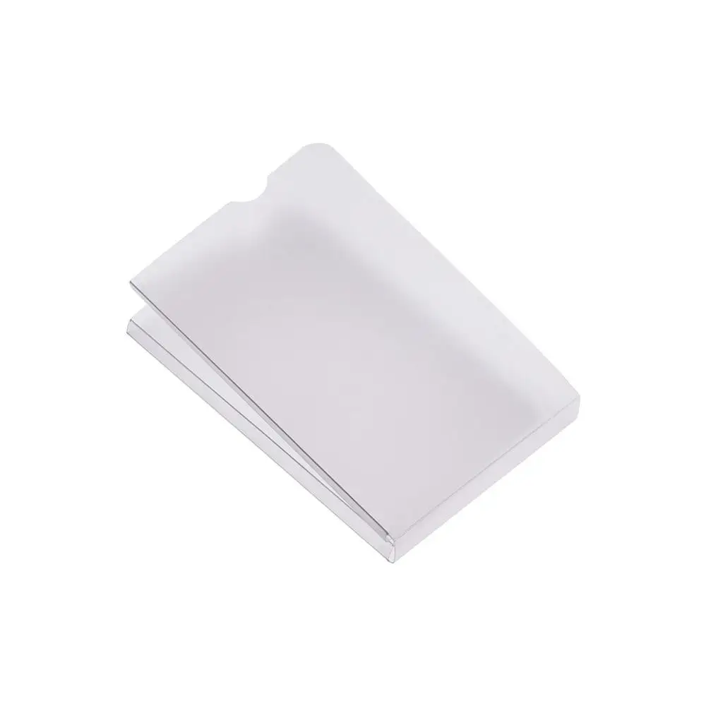

40pcs Clear Plastic Dustproof Mask Folder Container Temporary Storage Box for Outdoor 18.5x6cm