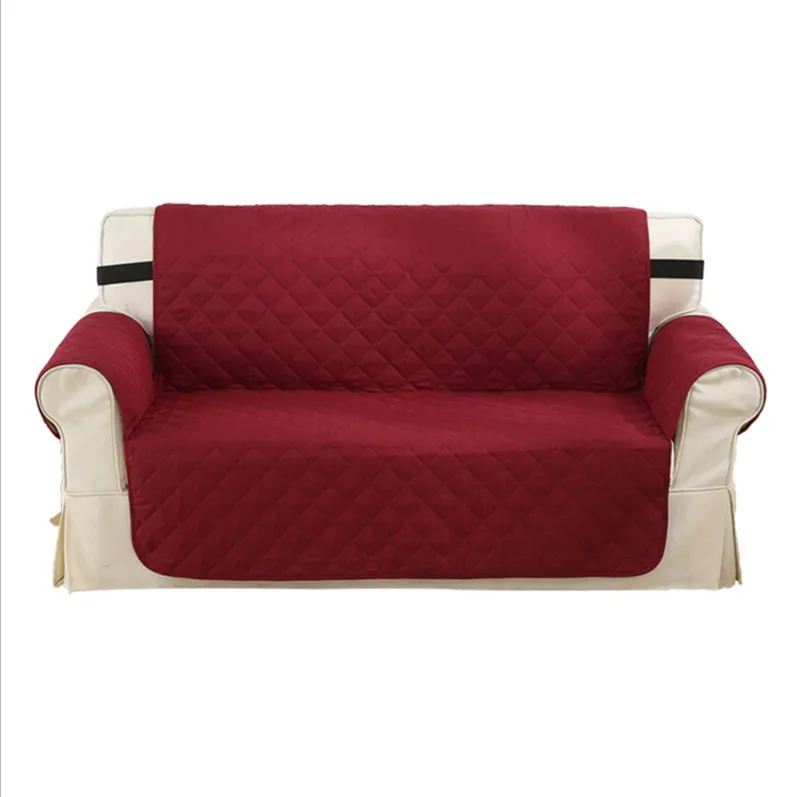 Водонепроницаемый Loveseat чехол для кожаного дивана стеганая мебель протектор оставаться на месте без бретелек крышка дивана предотвращает пятна