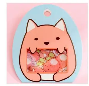 Милый мультяшный ПВХ стикер s Упаковка 50 шт./лот Kawaii животные стикеры подарок 9*10 см - Цвет: B