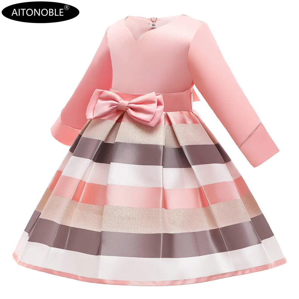 Aitonoble New Costume Christmas Dress Girl's Dress Children Skirt Cosplay Christmas For Girls With a Gift Bag