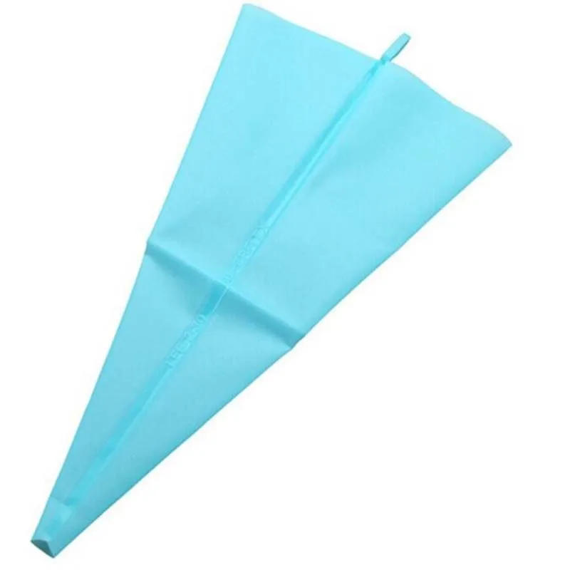 Silicone Reusable Icing Piping Cream Pastry Bag DIY Cake Decorating Supply Tools - Color: 39X23CM
