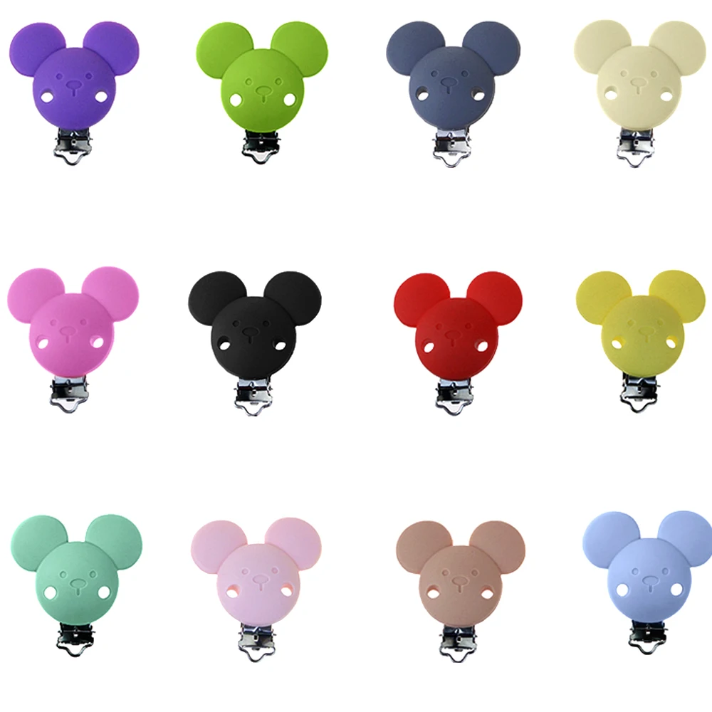 

DIY Teether Pacifier Chain Clips Mickey Clip DIY Baby Cartoon Cute Mouse Pacifier Chain Nursing Jewelry Necklace Bracelet