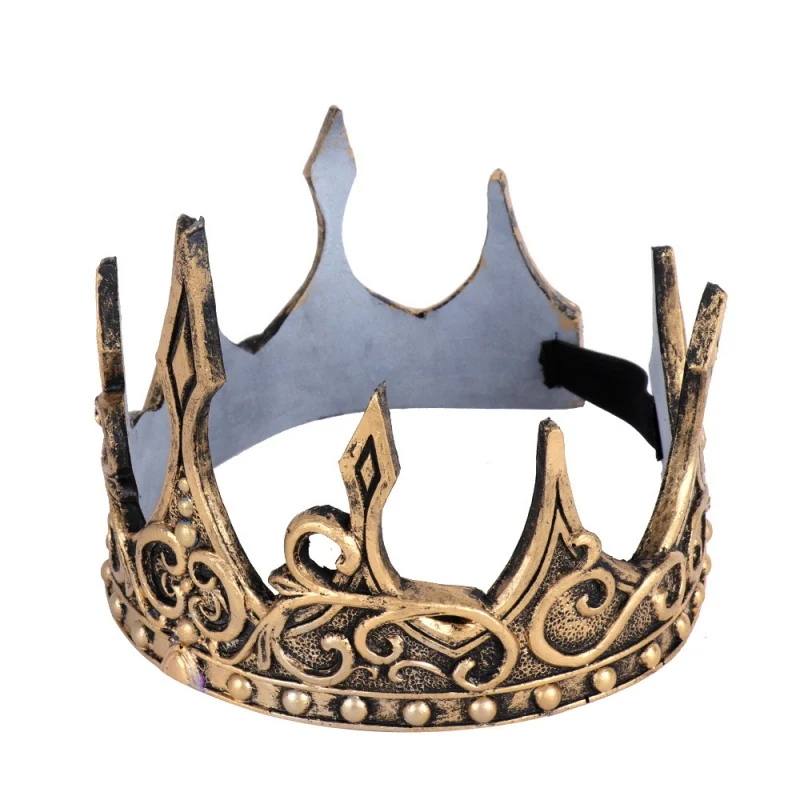 Мягкая полиуретановая корона аксессуары для маскарада на Хеллоуин реквизит подарки для тематической вечеринки ретро золотая корона