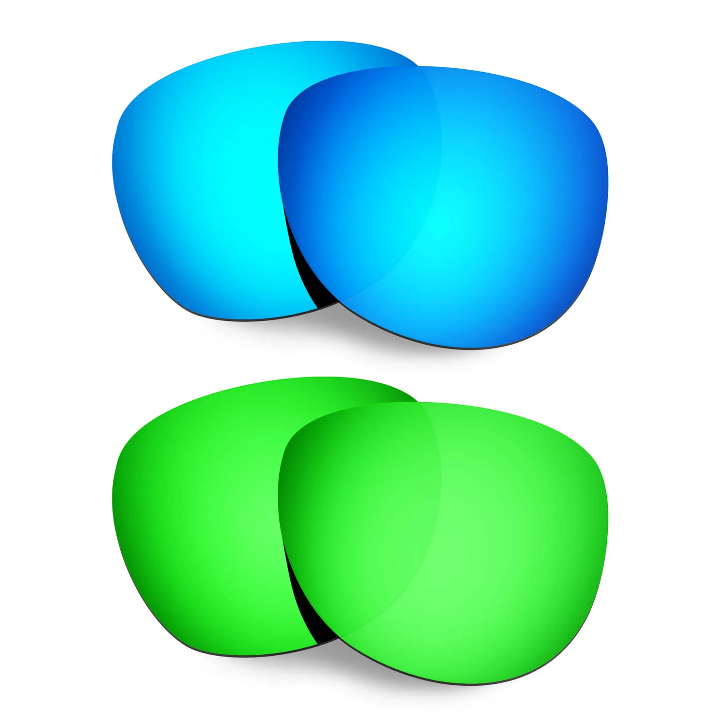 

HKUCO Polarized Replacement Lenses For Stringer Sunglasses Blue/Green 2 Pairs