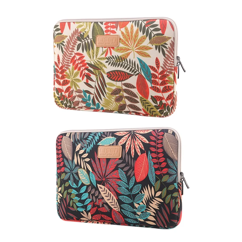 LISEN 2 шт. чехол для ноутбука сумка для компьютера для MacBook, Ipad, планшета, ноутбука-1 шт. 15 дюймов черный лес и 1 шт. 14 дюймов Whi