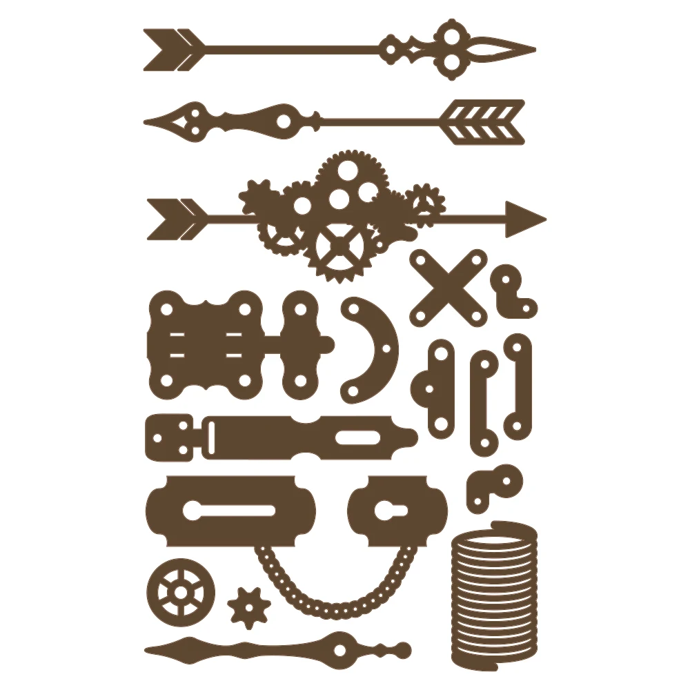 

Steampunk Vintage New Metal Cutting Dies Stamps Stencil For 2021 Scrapbook Diary Decoration Embossing Template Diy Greeting Card