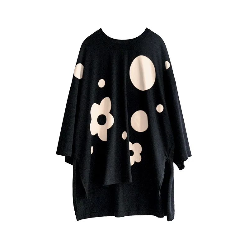imakokoni black print loose original design