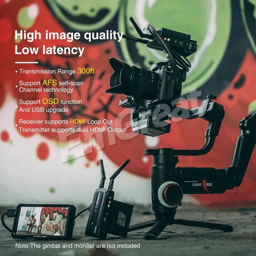 Hollyland Mars 300 комплект беспроводной системы передачи передатчик и приемник 300ft 1080P 60Hz для SLR беззеркальных камер Gimbal