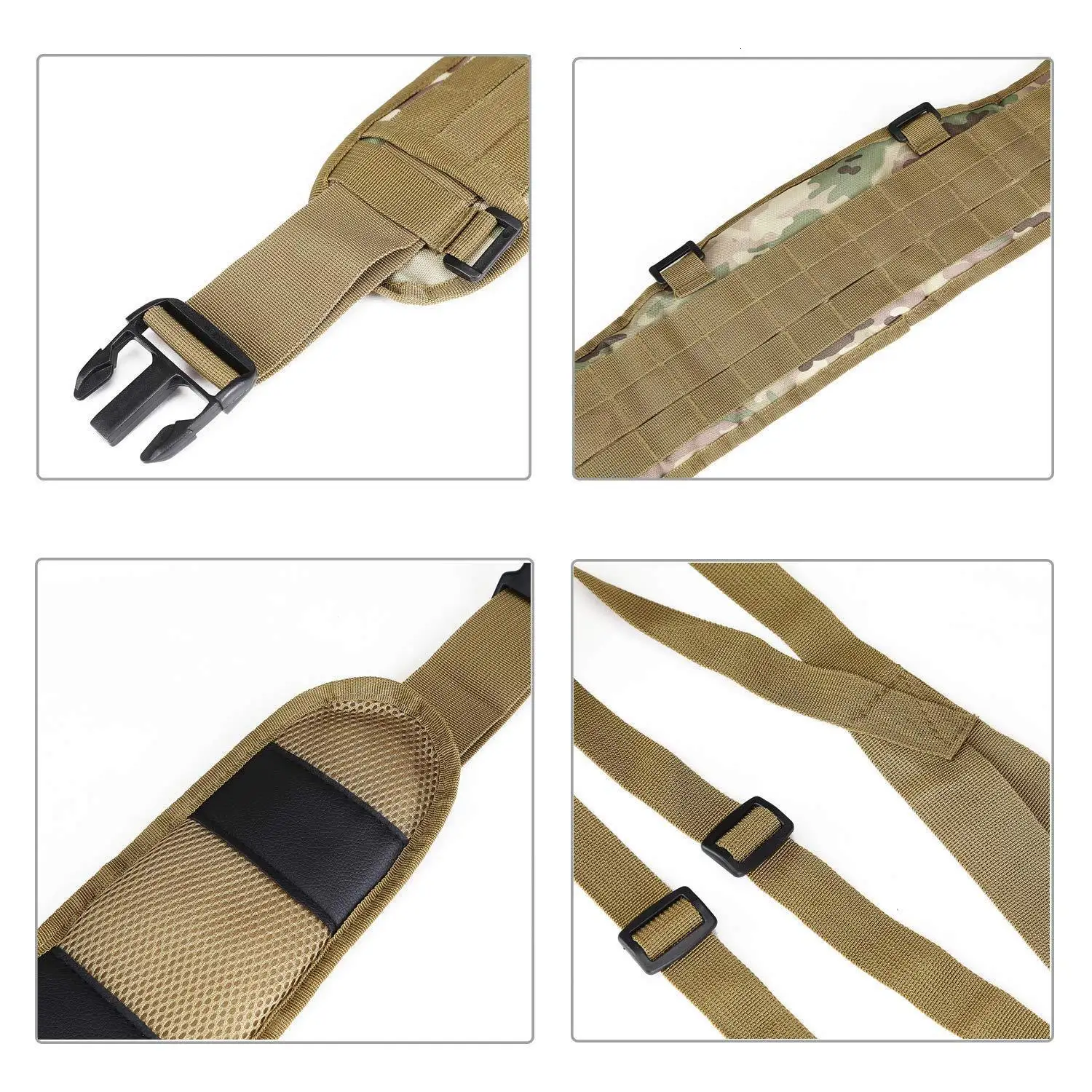Военный тактический ремень Molle comfortable 1000d нейлоновый военный боевой ремень армейский мужской Специальный EAS h-образный Регулируемый мягкий