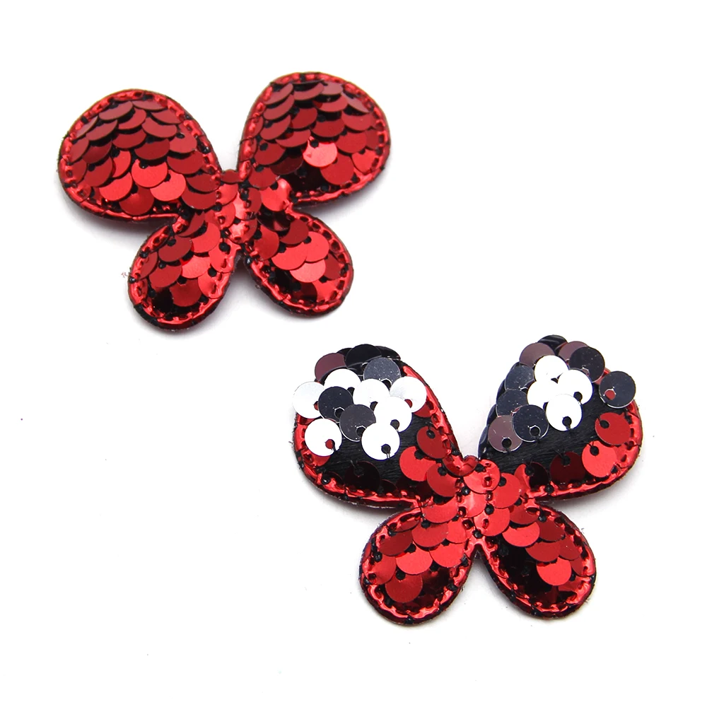 David Accessories 25 шт./лот, с бантом, с цветочным принтом платье с пайетками и вырезом сердечком на спинке Реверсивный весы патч аксессуары DIY украшение для головного убора, 25Yc7393 - Цвет: 38x40mm