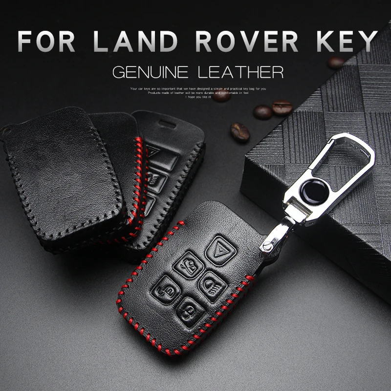 Кожаный чехол для ключей автомобиля для Land Rover A9 Range Rover Evoque Freelander 2 Discovery Sport 4 Vogue X8 XFR LR4 для Jaguar XE XJ