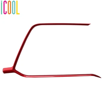 

ABS Red Interior Side Door Armrest Decoration Trim Mouldings Stickers 4Pcs for Toyota RAV4 XA50 2019 2020 Styling Accessories