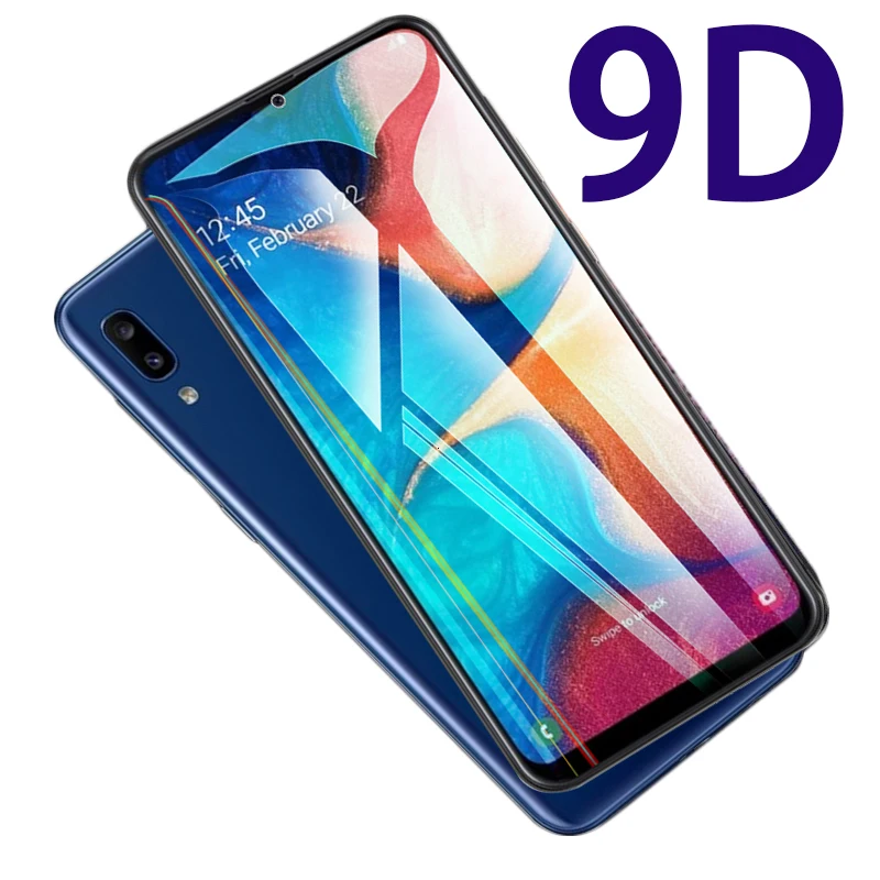Claro vidrio templado Cubierta Completa Pegamento Completo Protector De Pantalla Película Para Samsung A40