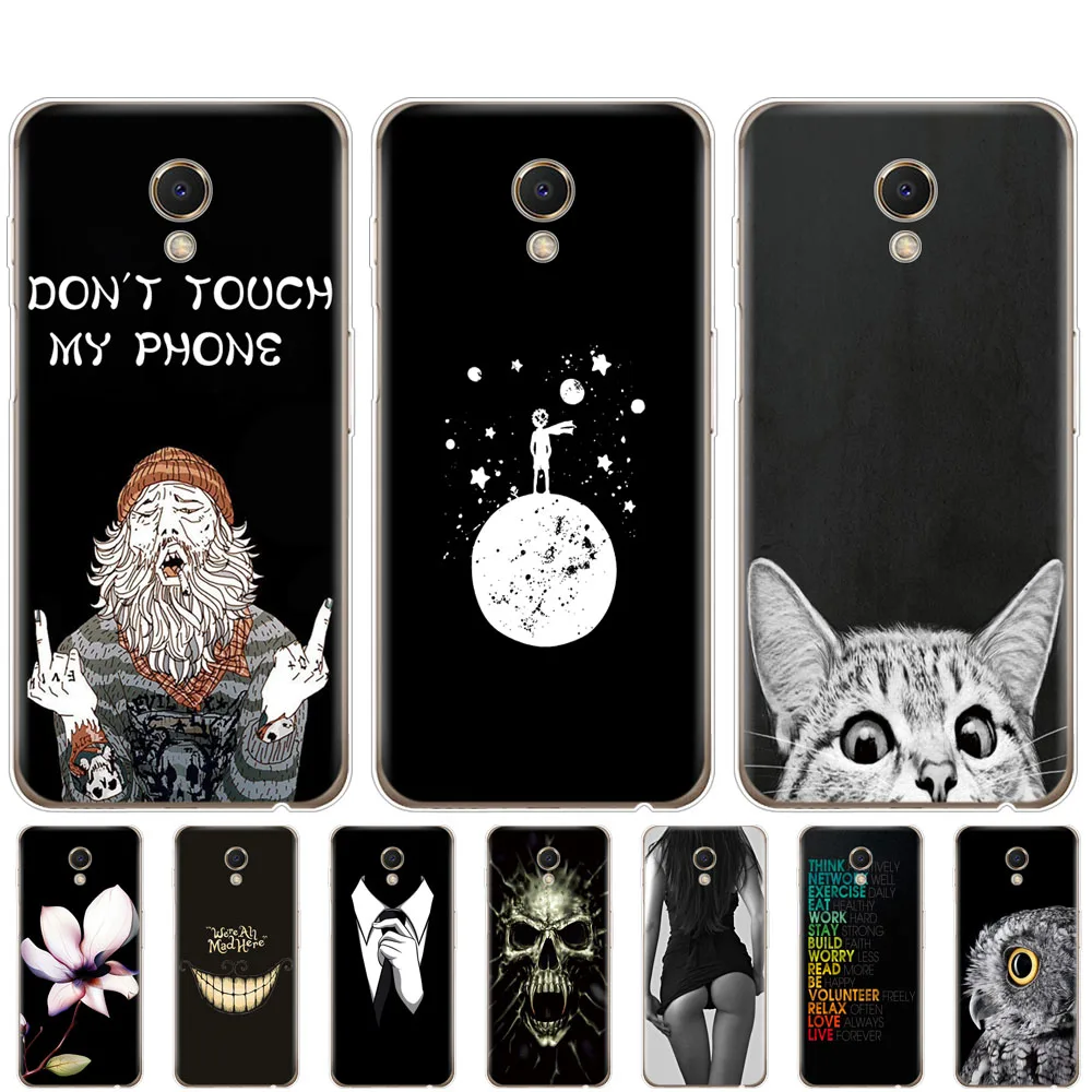 

For Meizu M6s Case coqeu Tpu Soft Silicon phone cover on Meilan S6 For Meizu M6S copa 5.7 inch bumper Skin shockproof black cute