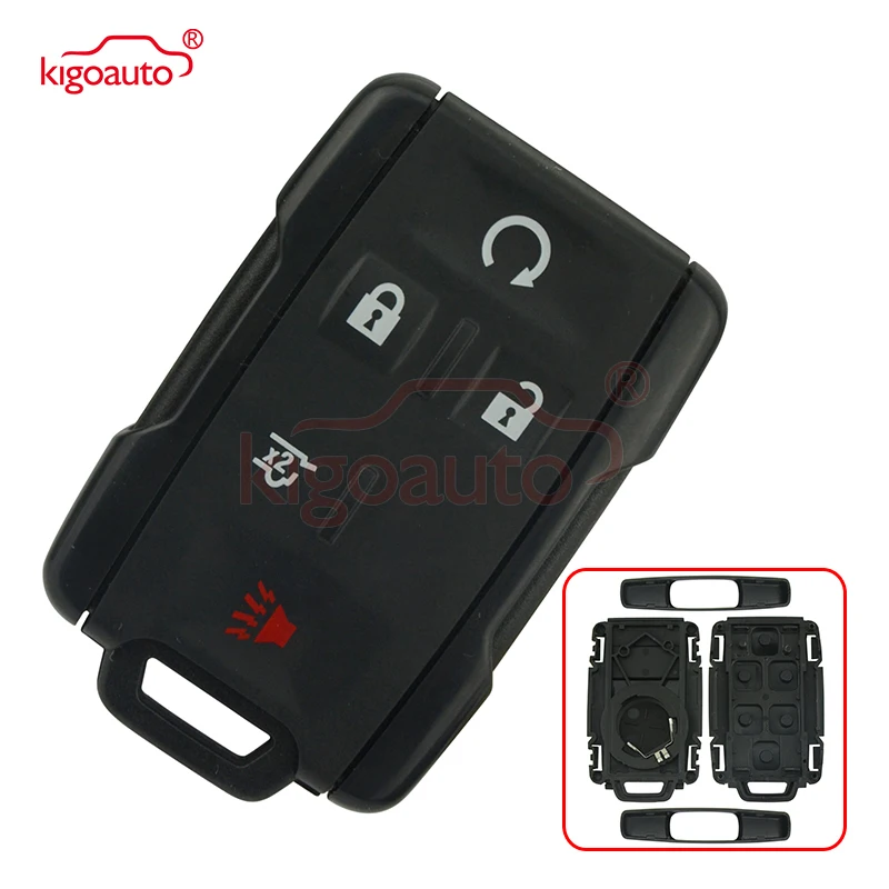 Kigoauto 13580081 оболочка для Smart ключа 5 Кнопка M3N-32337100 для Chevrolet Colorado Silverado GMC Canyon Сьерра