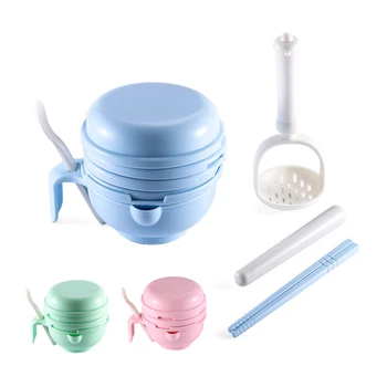 

Multifunction Baby Food Grinding Infant Food Fruit Handmade Masher Maker Manual Cooking Tools Grinding Vegetable Bowl Set T0883