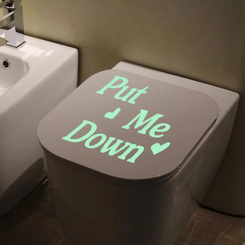 Светящаяся наклейка &quotLet Me Down" качественная Водонепроницаемая Настенная