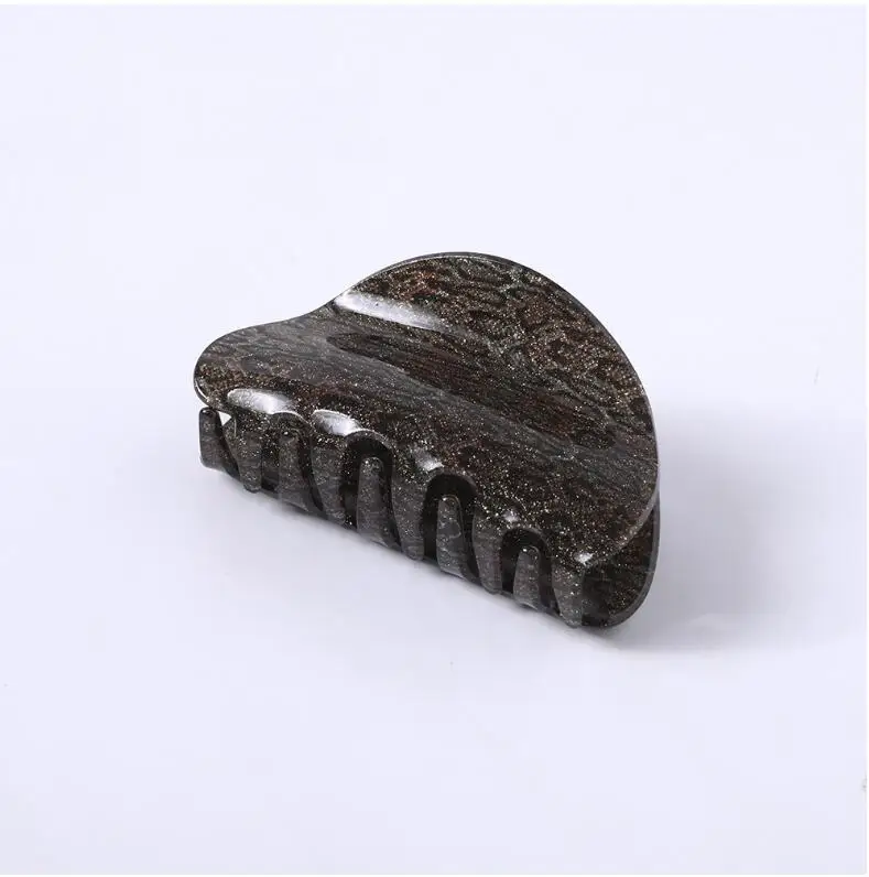 Высокое качество заколки для волос с леопардовым принтом акриловые клетка, горошек коготь волос для девочек Для женщин Мода змеиной кожи Краб для Шпильки зажимы - Цвет: 24