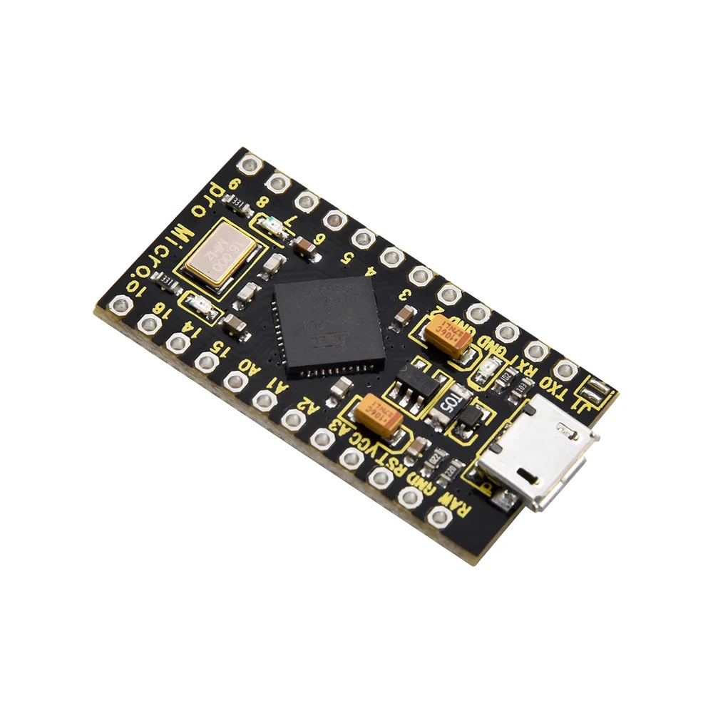 Keyestudio Pro Micro 5V 16MHZ Control Board  with 2 Row Pin Header For Arduino Leonardo