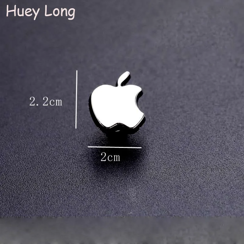 Необычный интересный значок с логотипом Apple для украшения костюма стильный универсальный Серебряная