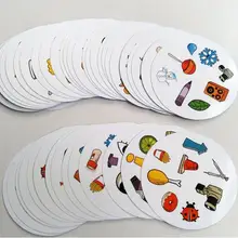 Большие размеры 85 мм настольные игры мини стиль 55 карт для детей, как это, классические образовательные карточные игры, домашние Вечерние игры