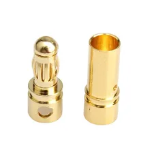 FFYY-20 пара 3,5 мм позолоченные шарики банан соединители RC батарея золото