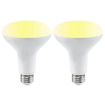 

2Pcs Tuya Smart Wifi Bulb BR30 Dimmable B22 850Lm RGB 2700K To 6500K 9W Lamp Works with Alexa Google Home As