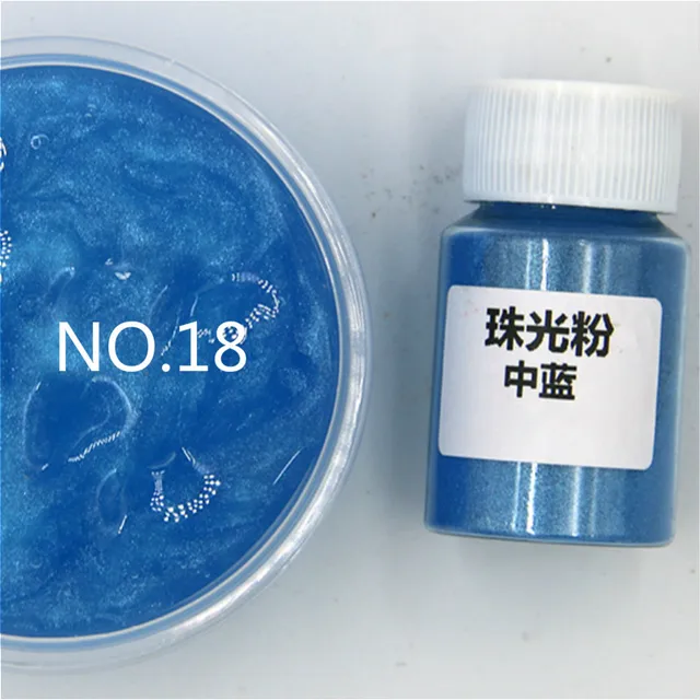 Diy Handmade Pearlescent Mica Powder Epoxy Resin Dye Pearl Pigment Resin Glue Pigments Material Crystal Mold 18