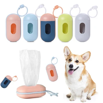 

Portable Dog Poop Bag Dispenser Practical Waste Garbage Bags For Pet Training Outdoor Trash Cleaning Pets Dispensers Holder