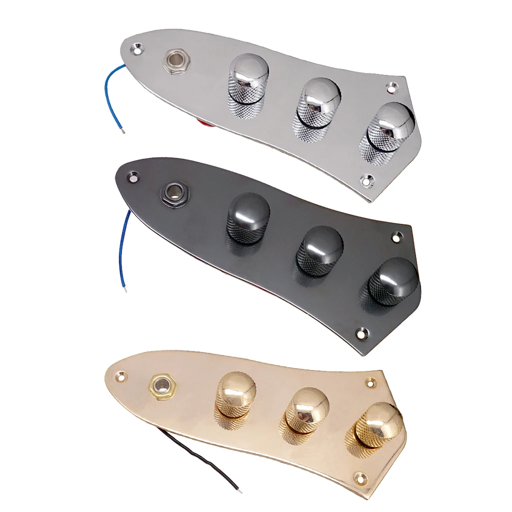 

Bass Metal Wired 3 Band Control Circuit Board Plate for JB Jazz Bass Parts