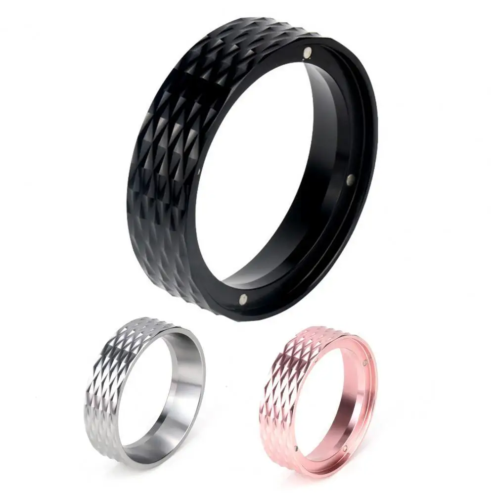 Anillo de dosificación magnético para máquina de café, embudo dosificador de aleación de aluminio Espresso para máquina de café, venta al por mayor, novedad