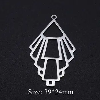 

3pcs/lot Fabulous Geometric 316L Stainless Steel DIY Earring Charms Wholesale For Jewelry Making Factory Price