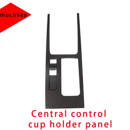 Для Jaguar XF XFL панель держателя чашки из углеродного волокна 1 шт - Цвет: cup holder panel