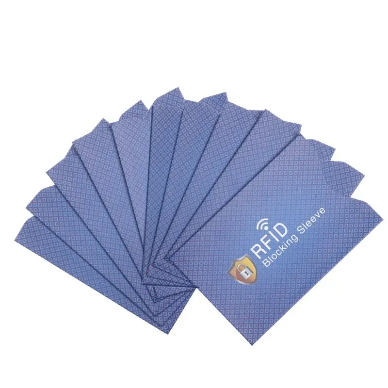10Pcs Anti Theft for RFID Credit Card Protector Blocking Cardholder Sleeve Skin Case Covers Protection Bank Card Case