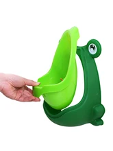  Cartoon Frog Bathroom Kids Toddler Potty Toilet Training urinate Trainer Boys Urinal Cartoon Frog Shape Cute Eco-friendly potty 