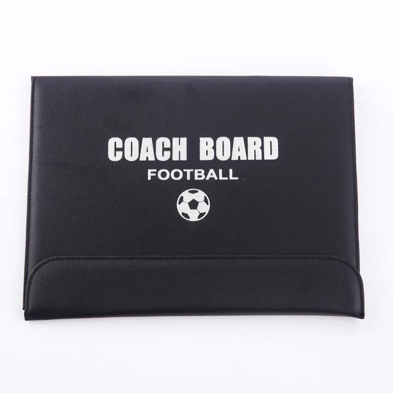 XSXS-Portable Trainning Assisitant Equipments Football Soccer Tactical Board 2.5 Fold Leather Useful Teaching Board