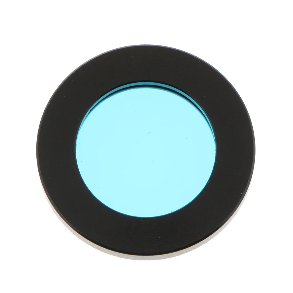 2Pcs Standard 1.25 inch Color Filters Set for Telescope Eyepiece - Black Blue, for Moon Planet Lunar Planetary Observation