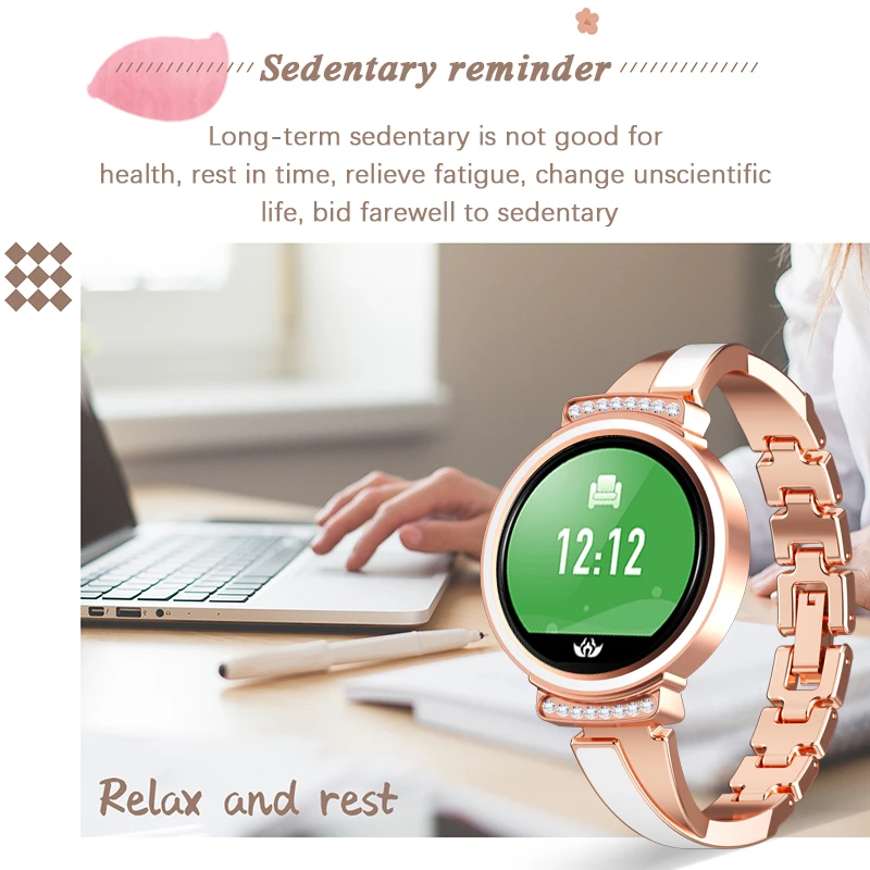 LIGE Fashion Womens Smart Watch Women Waterproof