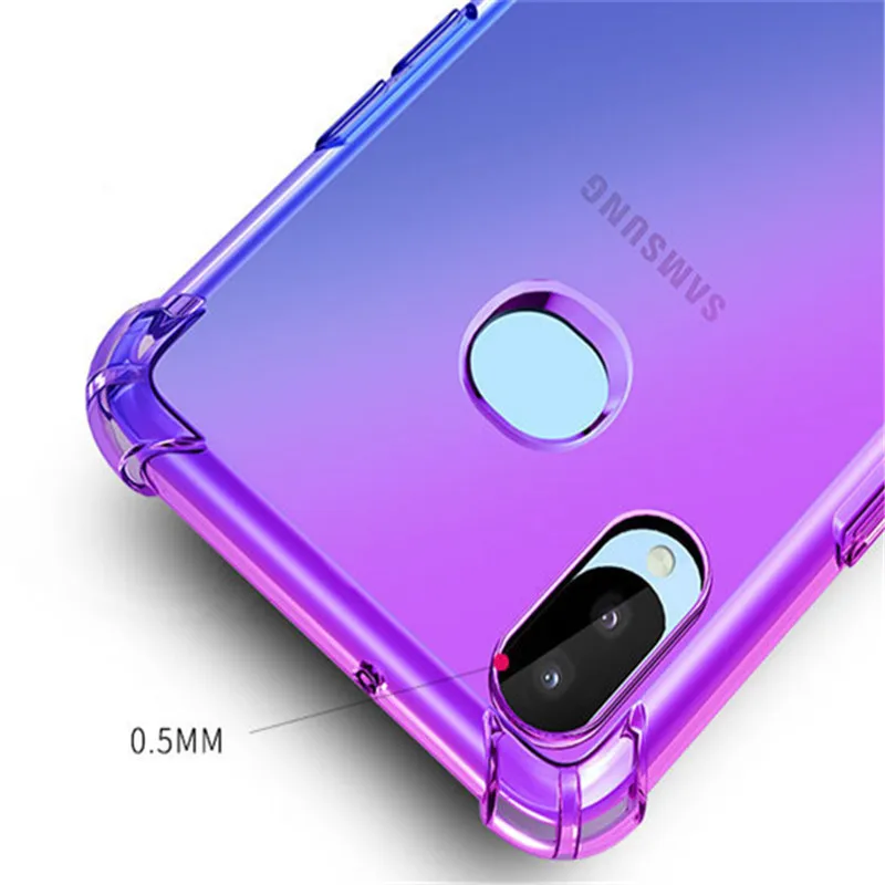 Прозрачный чехол BONVAN с градиентом для Xiaomi Redmi Note 5 6 Pro силиконовый мягкий 7 8 8T