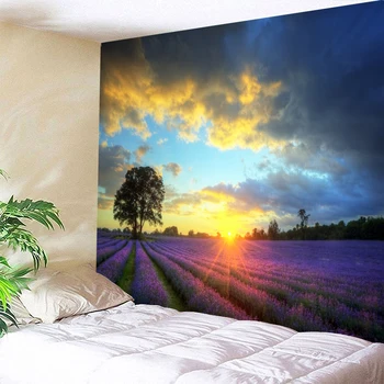 

Baobei Sunset 100% Polyester Tapestries Wall Hanging Florals Bohemian Tapestry Travel Sandy Beach Picnic Throw Bed Sheet