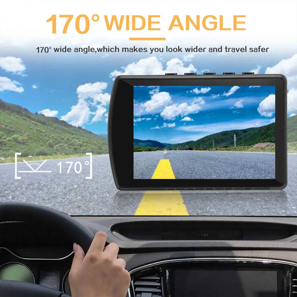 Автомобильная dvr камера умелое производство V7 3,5 дюймов 480x800 экран Автомобильный dvr камера 1080P 140 градусов объектив видеорегистратор
