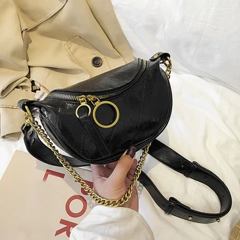

Women Messenger Clutch Gift Purse PU Leather Shoulder Handbag Zipper Small Crossbody Bag Evening Party Retro Chain Fashion